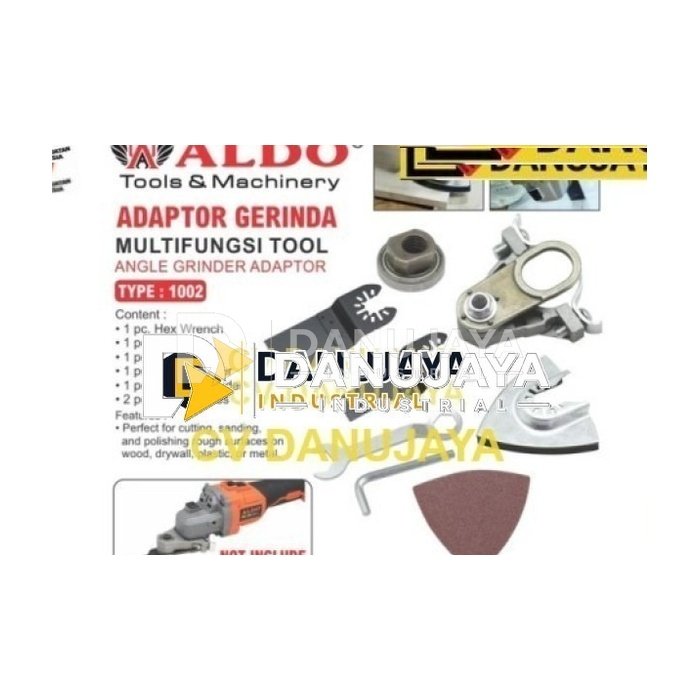ADAPTOR DISGRINDA MULTIFUNGSI TOOL 1002 / ANGLE GRINDER ADAPTOR / ADAPTOR GERINDA MULTIFUNGSI / CONVERTER DISGRINDA MERK ALDO