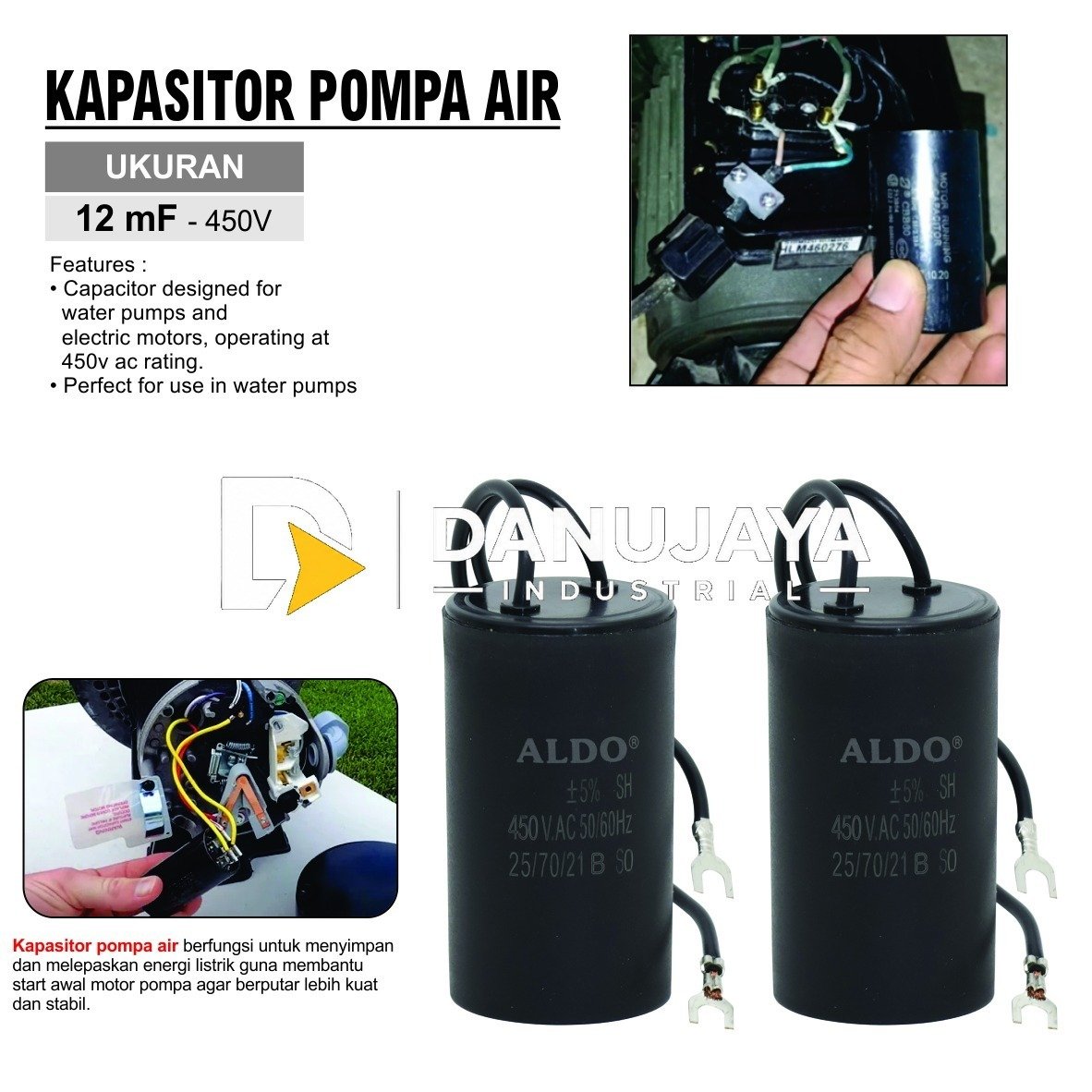 AIR IMPACT WRENCH 1/2” / PEMBUKA BAUT PAKAI ANGIN DRIVE TYPE : IPW-050