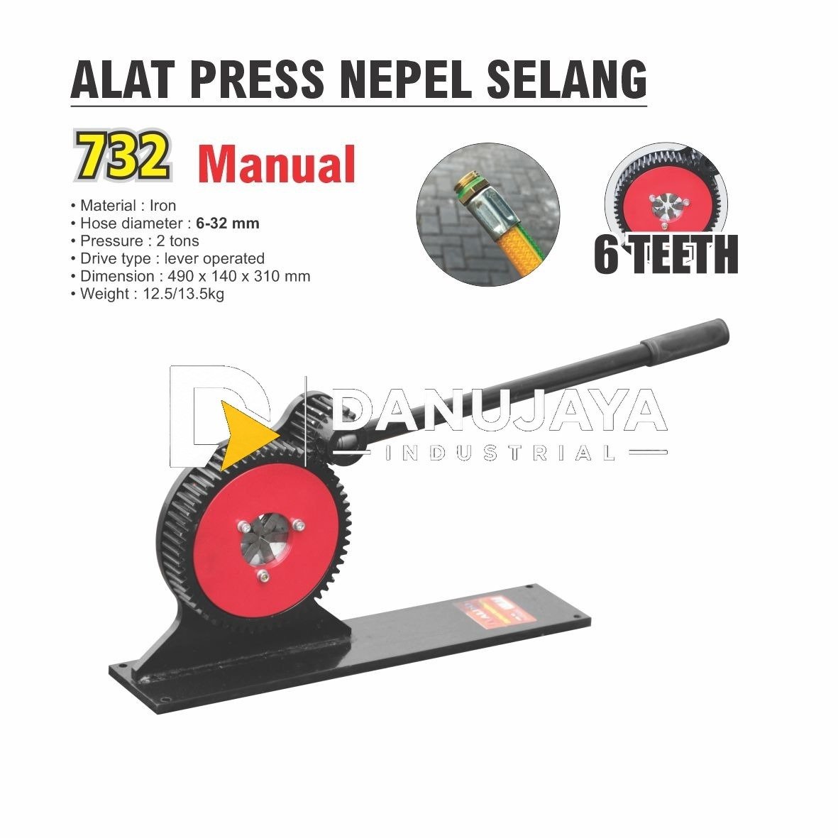 Alat Press Nepel Selang type 732 Merk Aldo