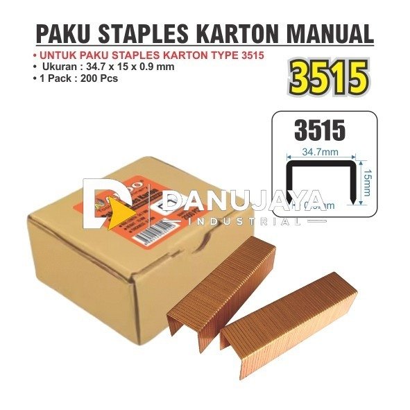ALAT STAPLES KARTON MANUAL 15 MM 3515 / MANUAL CARTON CLOSING STAPLER / STAPLER KARDUS / STAPLES DOS PACKAGING MERK ALDO