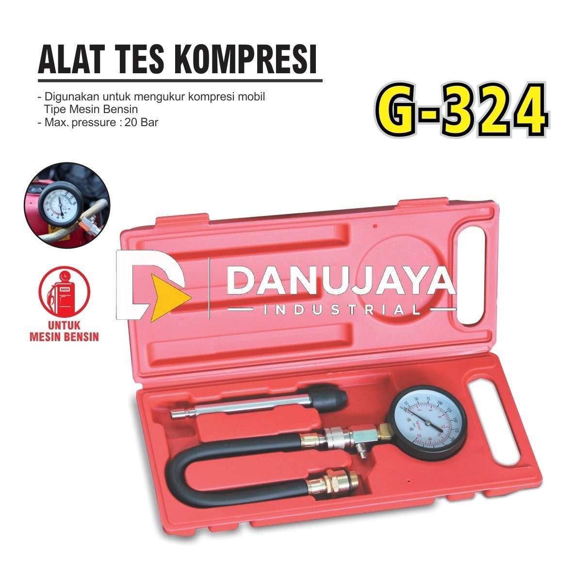 Alat Test Kompresi Mesin G-324 ( Bensin ) Merk ALDO