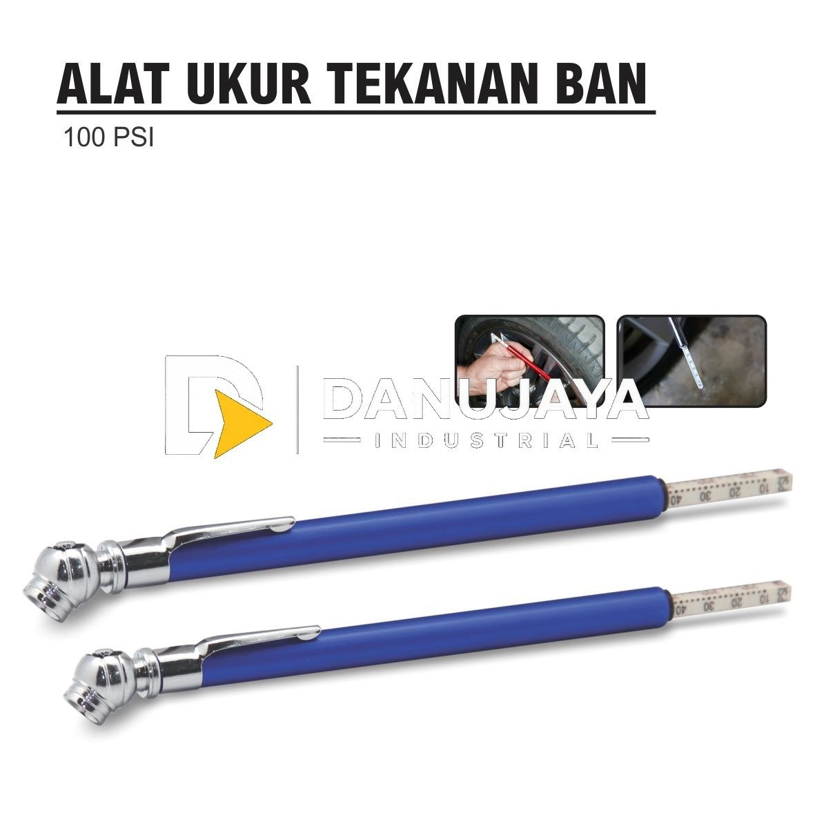 ALAT UKUR TEKANAN BAN UKURAN 100 PSI MERK ALDO