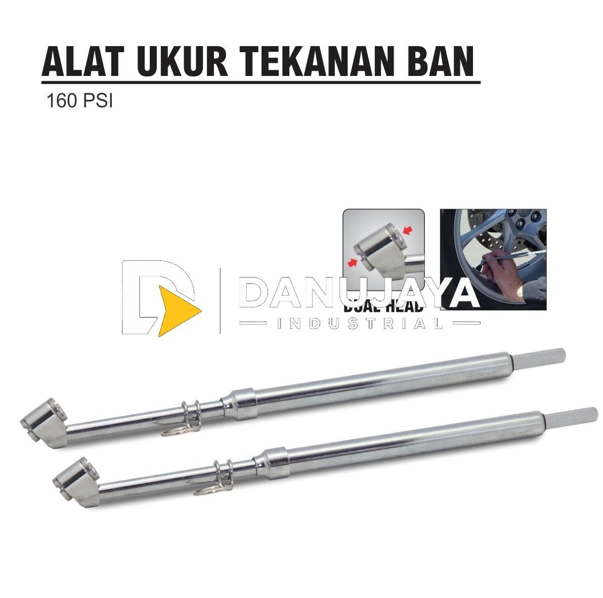 ALAT UKUR TEKANAN BAN UKURAN 160 PSI MERK ALDO