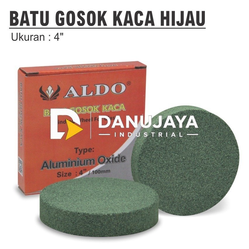 BATU GERINDA HIJAU SILICON 6 INCH X 1 INCH MERK ALDO