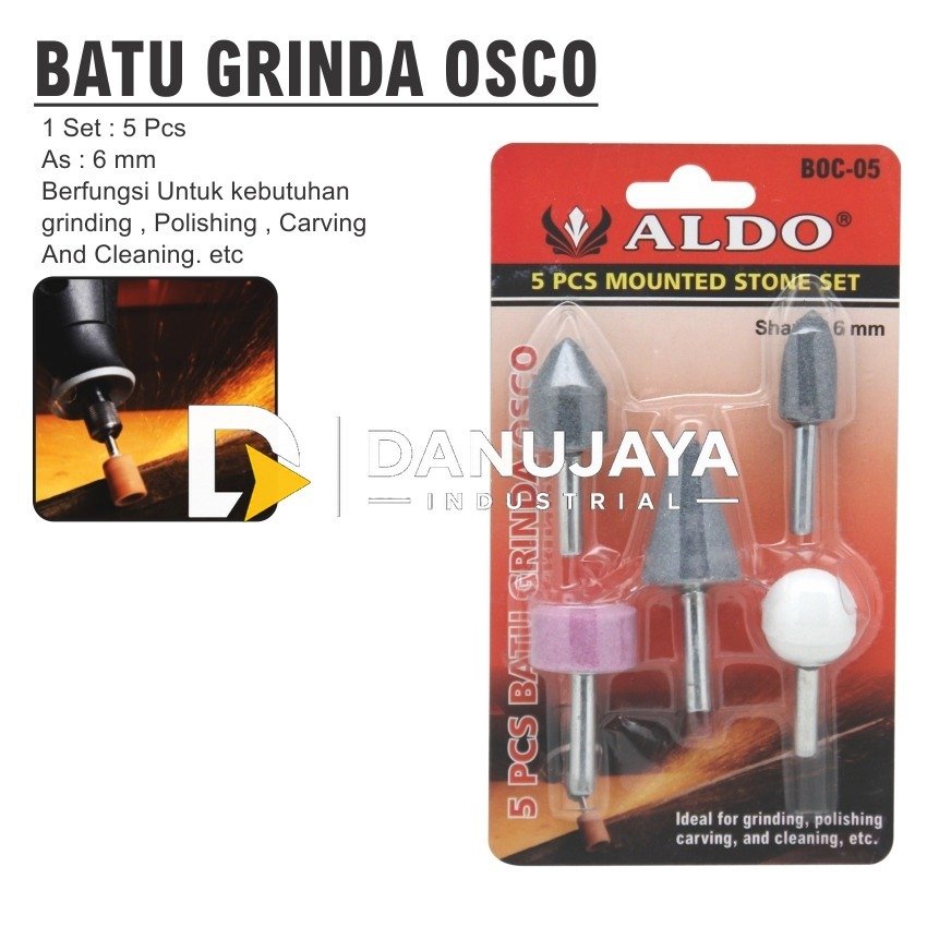 BATU GERINDA OSCO SET 5 PCS ALDO