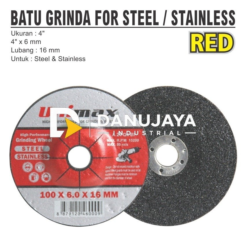 BATU GURINDA POLES FLEKSIBEL 4 INCH MM UNIMAX