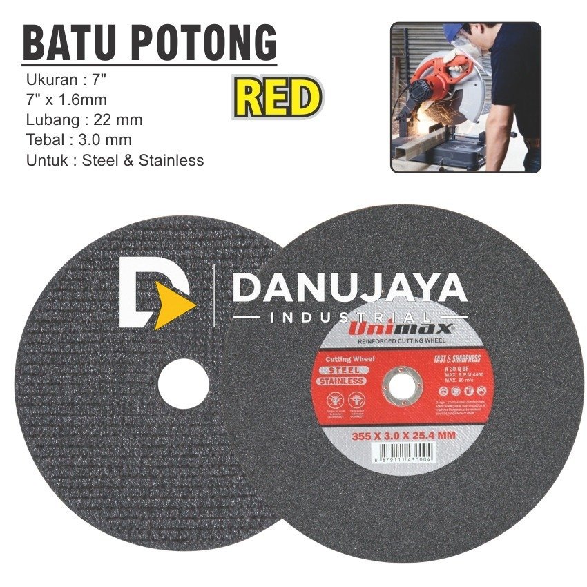 Batu potong UNIMAX Red Series 7"