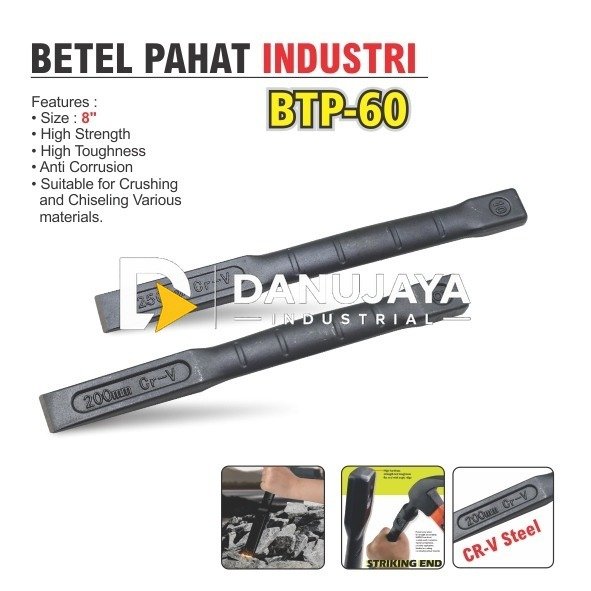 BETEL PAHAT INDUSTRI BTP-60 / INDUSTRIAL FLAT CHISEL / PAHAT BETON MERK ALDO