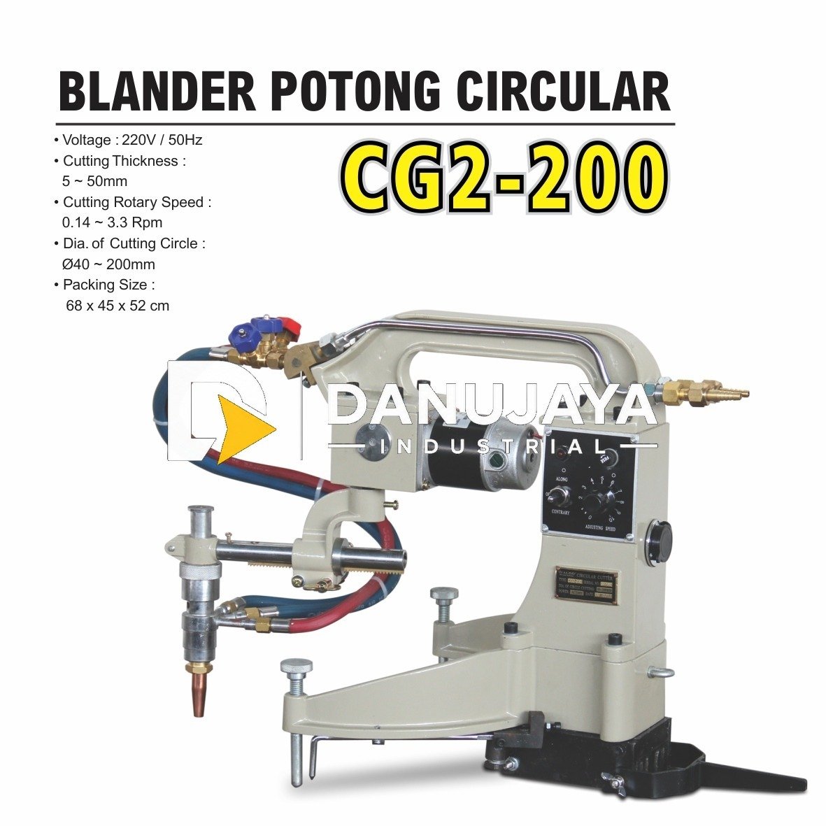 BLANDER POTONG CIRCULAR CG2-200 / GAS CUTTING MACHINE MERK ALDO