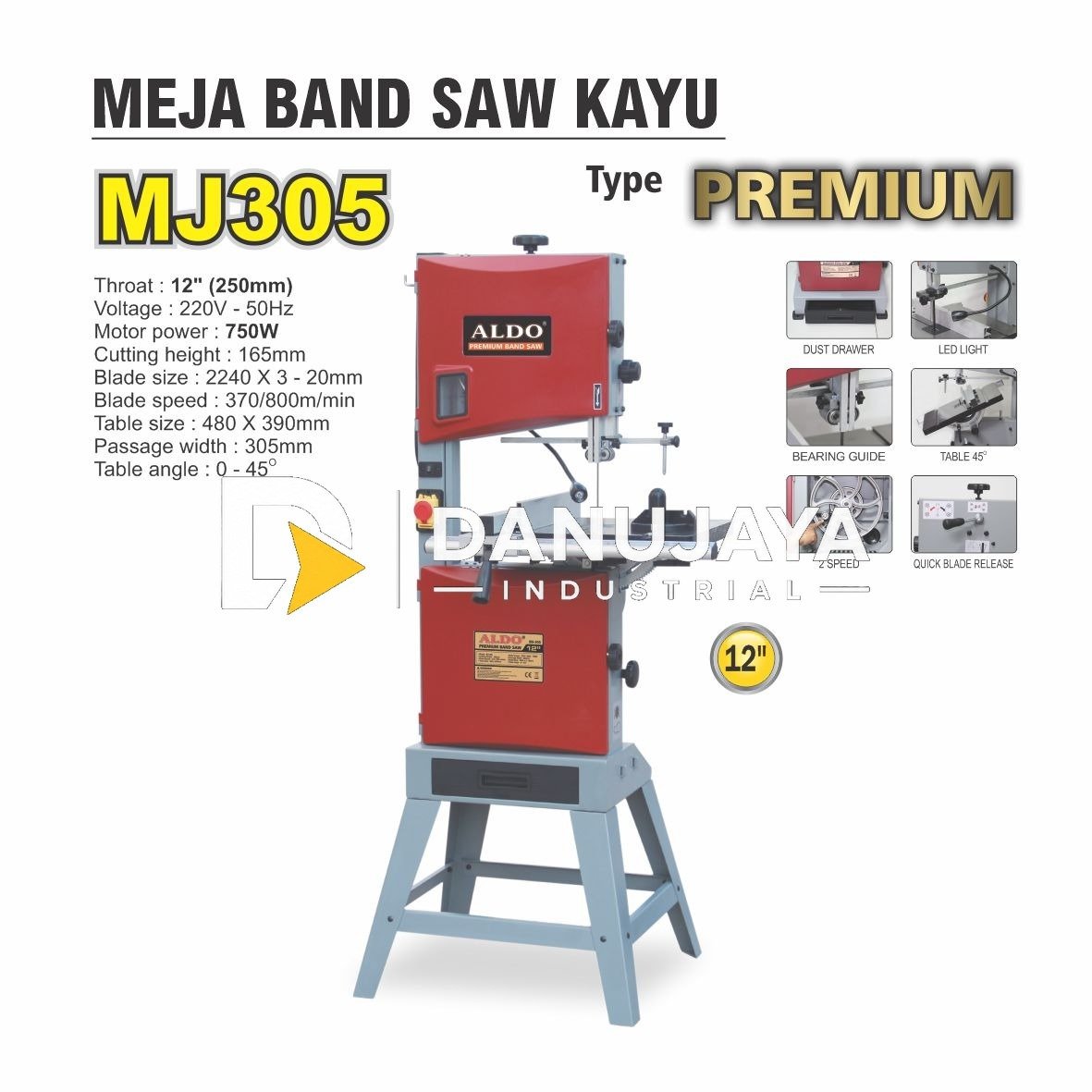 CIRCULAR SAW TCT / MATA GERGAJI POTONG KAYU 12 INCH X 40 TEETH