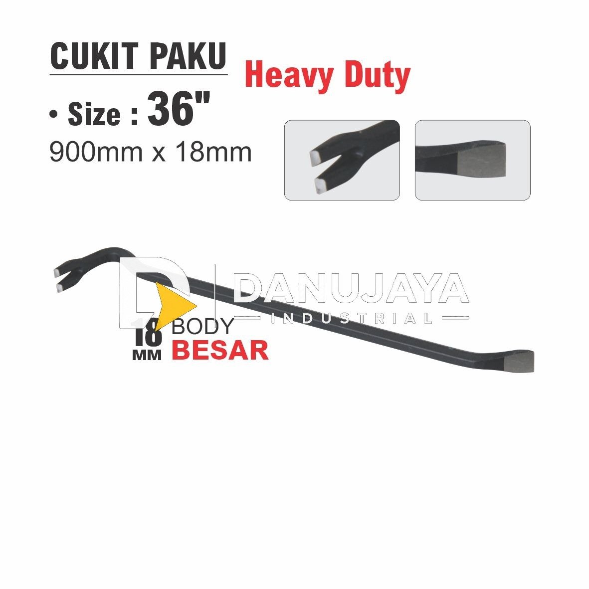 Cukit Paku Heavy Duty Ukuran 900 x 180 mm Merk Aldo