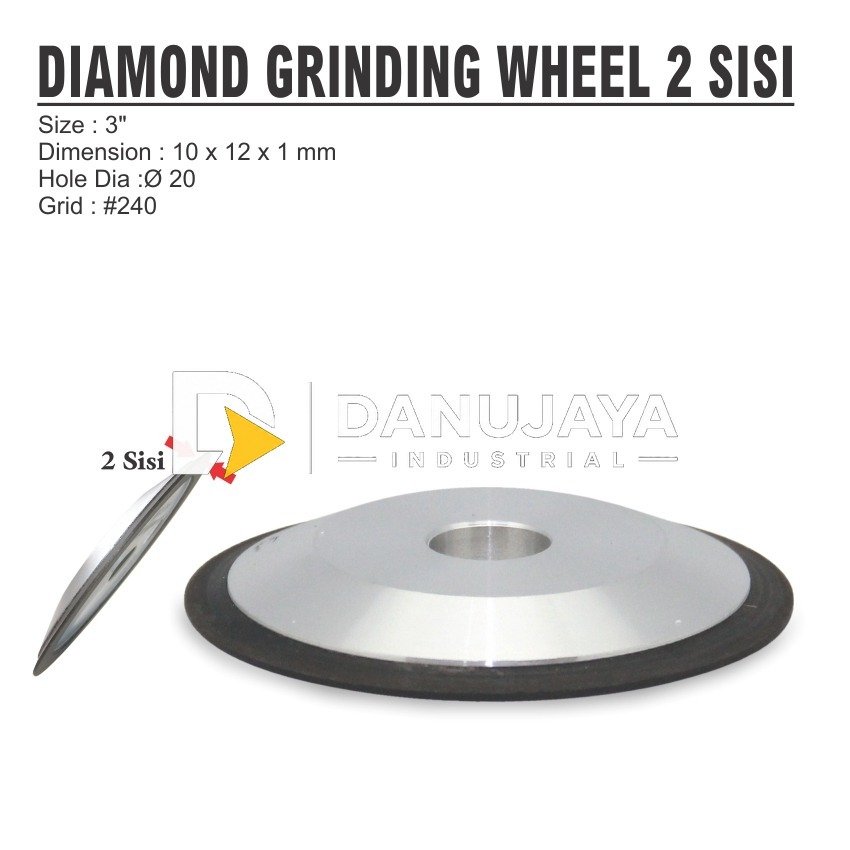 DIAMOND WHEEL / MATA PISAU POTONG BATU AKIK 6" ULTRA THIN DWK-F6