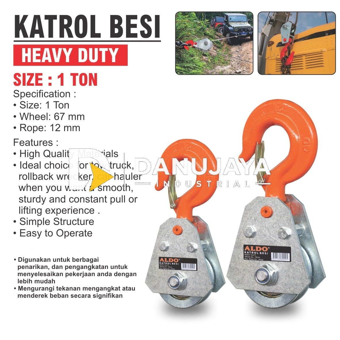 DONGKRAK BOTOL HEAVY DUTY 5 TON