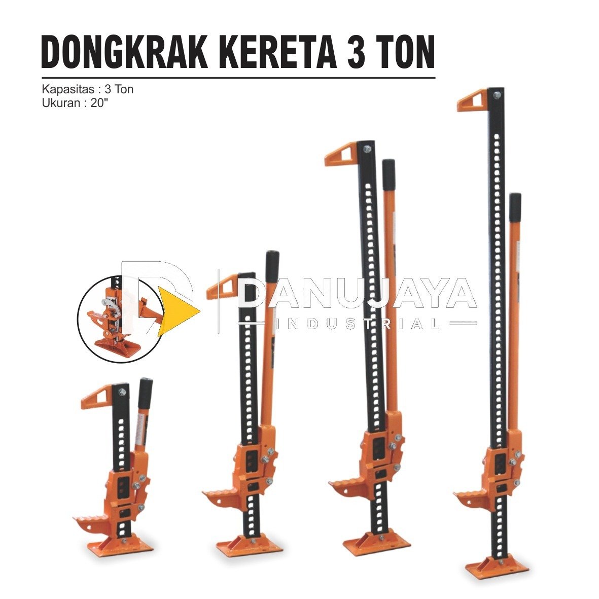 DONGKRAK KERETA (FARM JACK) 3 TON ALDO