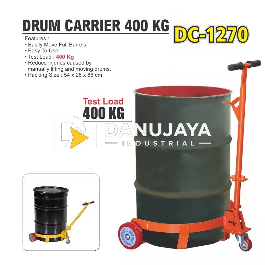 DRUM CARRIER 400 KG DC-1270 / ALAT ANGKAT PEMBAWA DRUM MERK ALDO