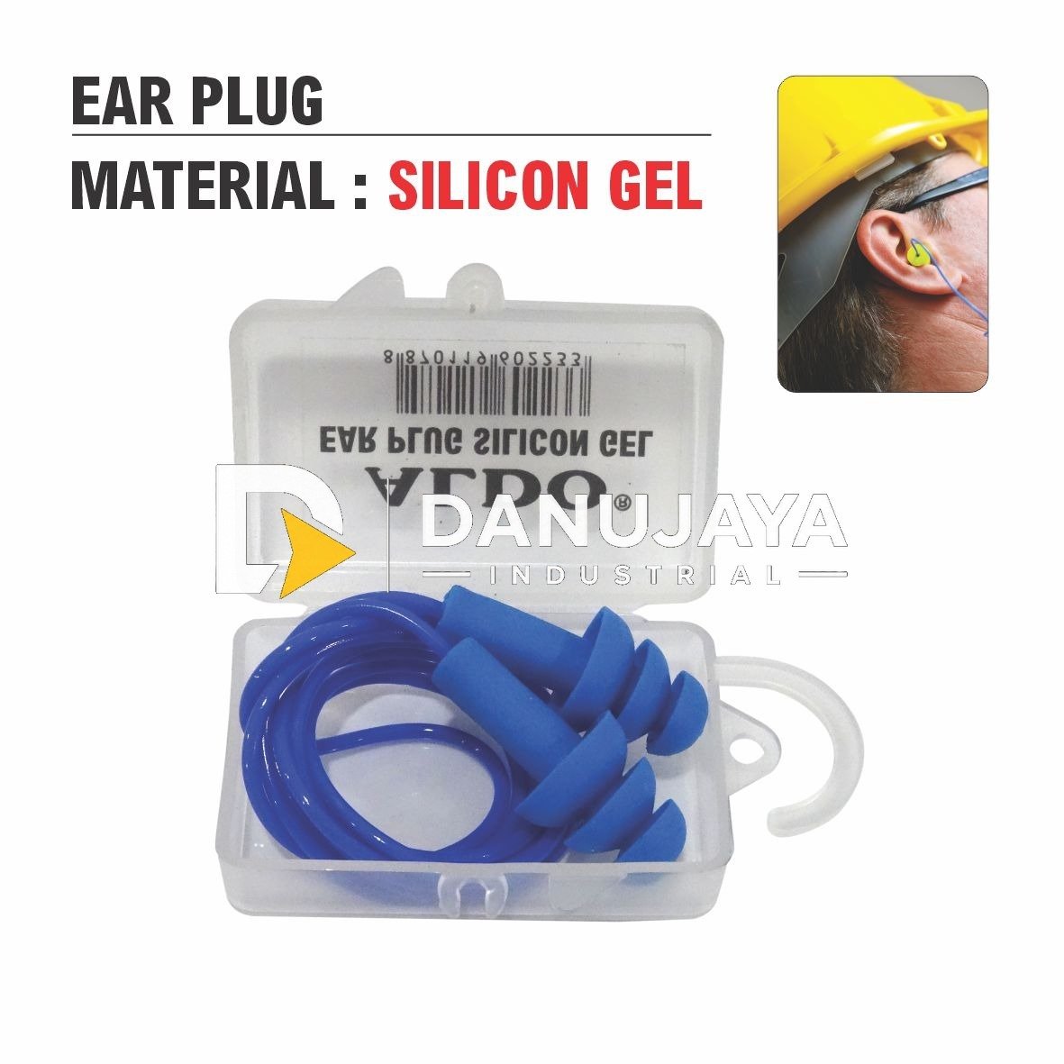 EAR PROTECTION / EAR PLUG - SILICON GEL / PENUTUP TELINGA MERK ALDO