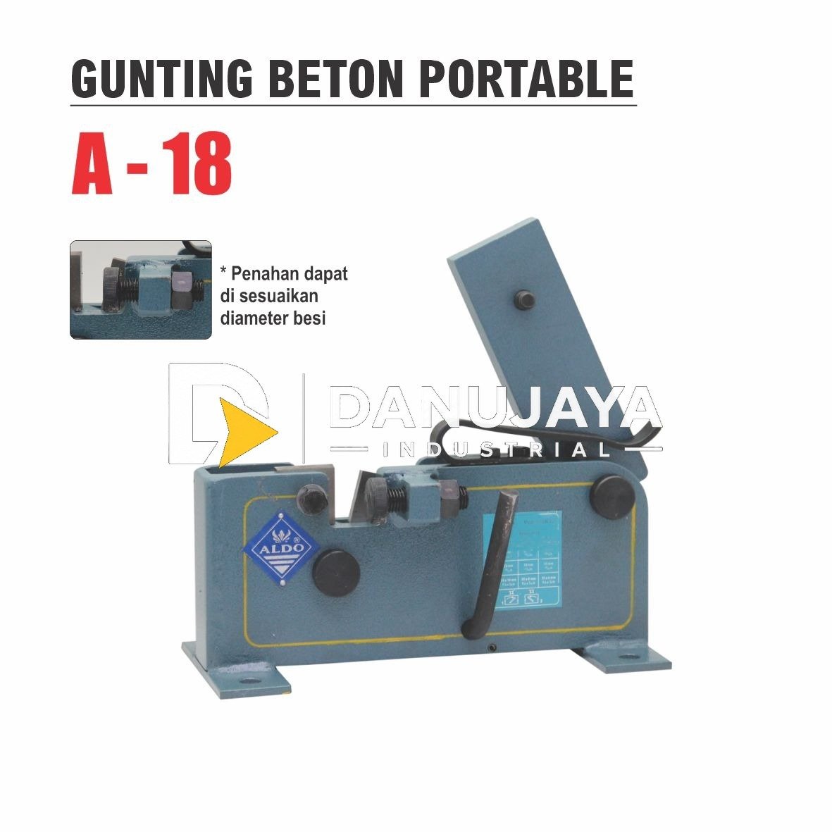 GUNTING BESI BETON PORTABLE A-18 ALDO