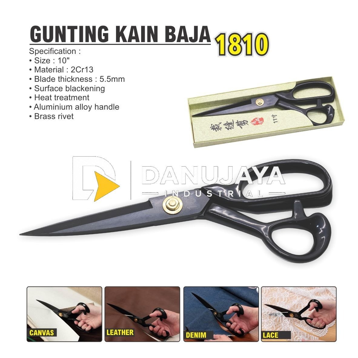 GUNTING KAIN BAJA / GUNTING PENJAHIT / GUNTING POTONG BAHAN KAIN / TAILOR SCISSORS MERK ALDO