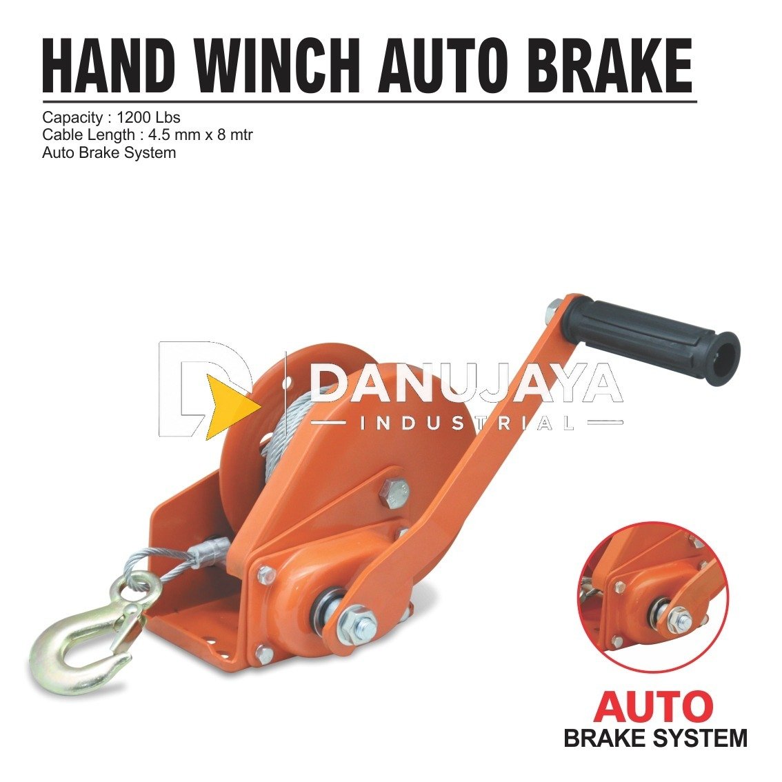 HAND WINCH AUTO BRAKE / KATROL MANUAL / KEREKAN MERK ALDO