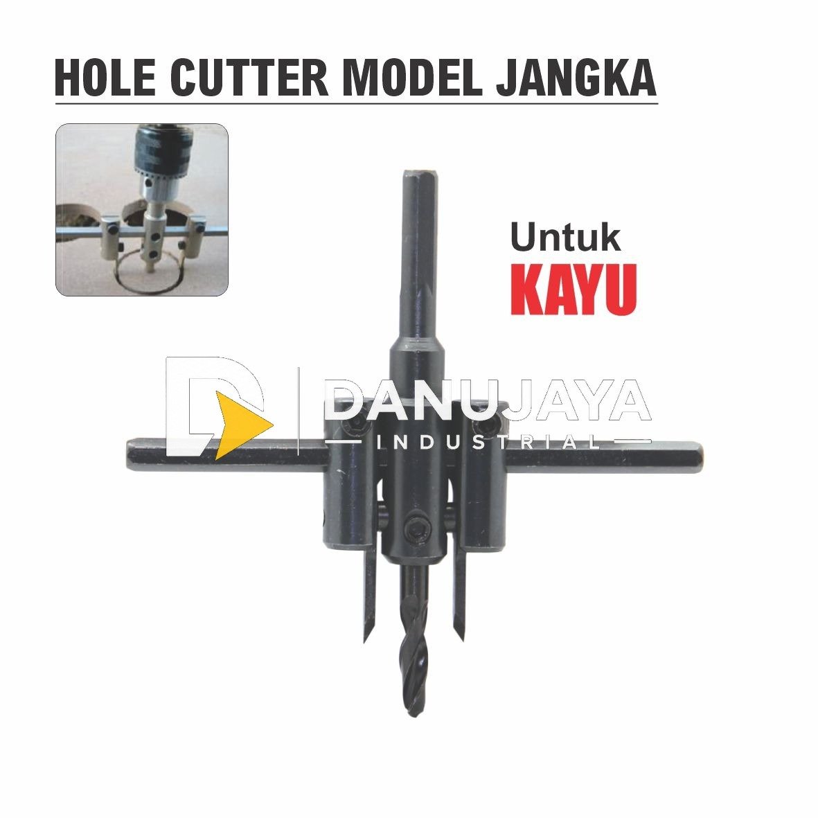 Hole Cutter Model Jangka / mata bor pelubang kayu