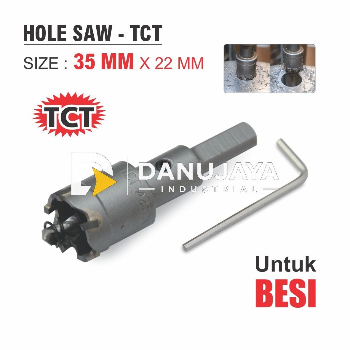 Hole Saw TCT For Steel Aldo 35 - 80 mm