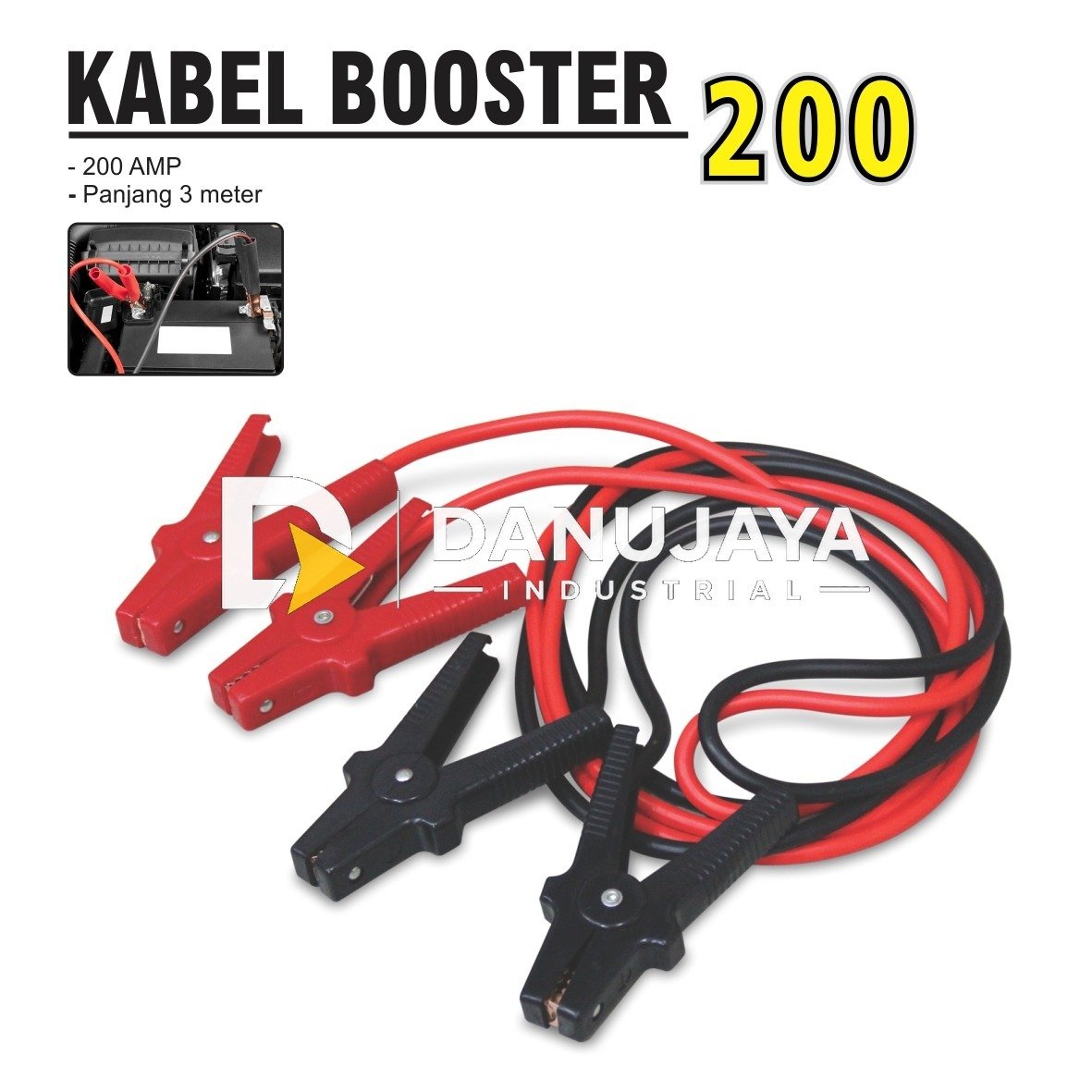 KABEL BOSTER / KABEL JUMPER AKI 200 AMP X 3MTR
