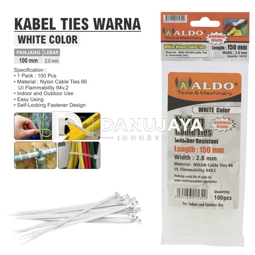 KABEL TIES WARNA BIRU / NYLON CABLE TIES / KABEL TIS / KABEL TIE / CABLE TIS MERK ALDO