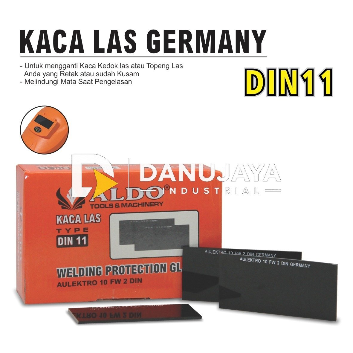 KACA LAS DIN 11 MERK ALDO