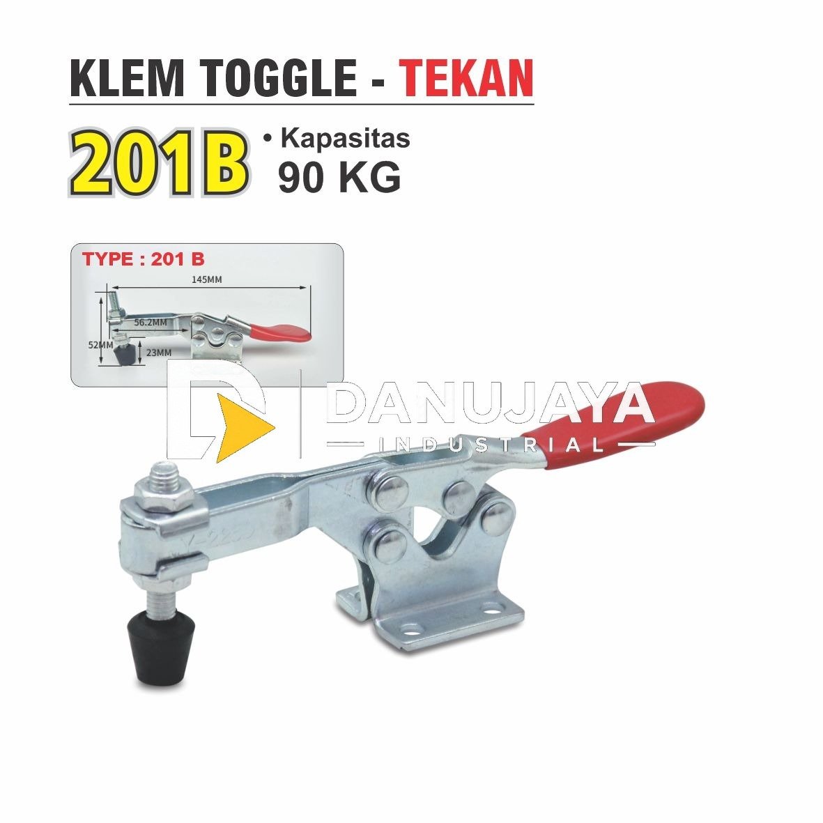 KLEM TOGGLE TEKAN 90 KG 201B MERK ALDO