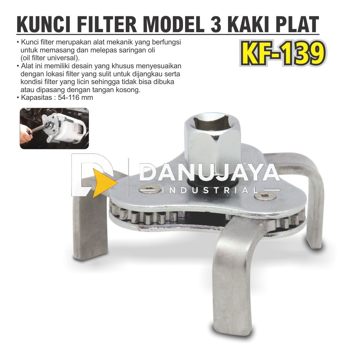 KOP KACA PVC 3 KAKI TYPE 230