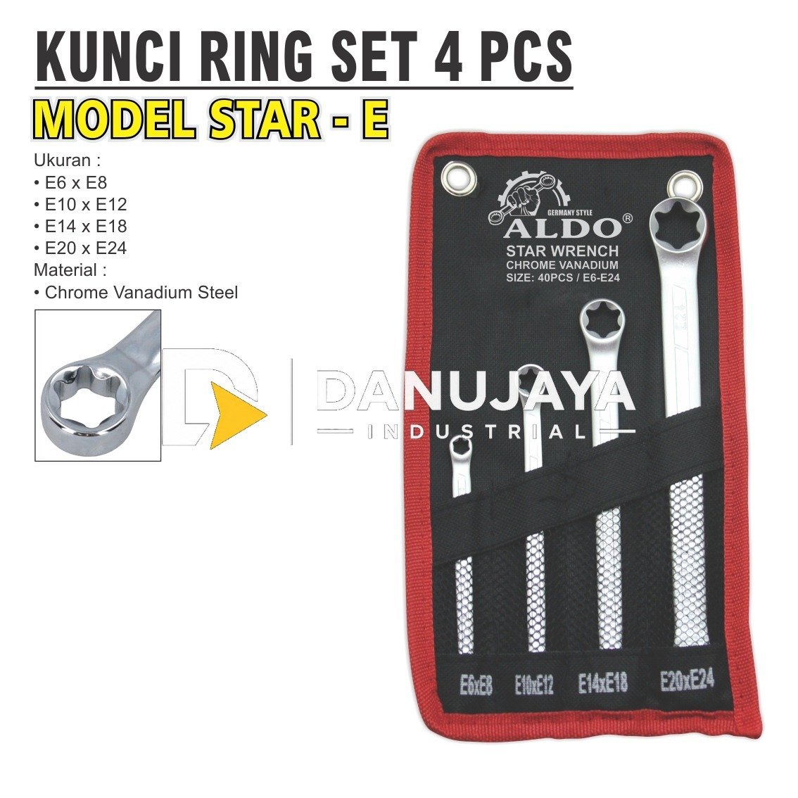 KUNCI L BINTANG MODEL T / STAR KEY L / MERK ALDO