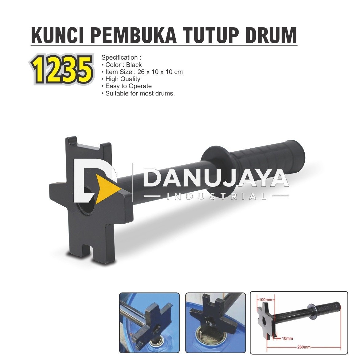 KUNCI PEMBUKA TUTUP DRUM 1235 / DRUM PLUG OPENER / ALAT PEMBUKA TUTUP DRUM / PEMBUKA OPENER TUTUP DRUM MERK ALDO