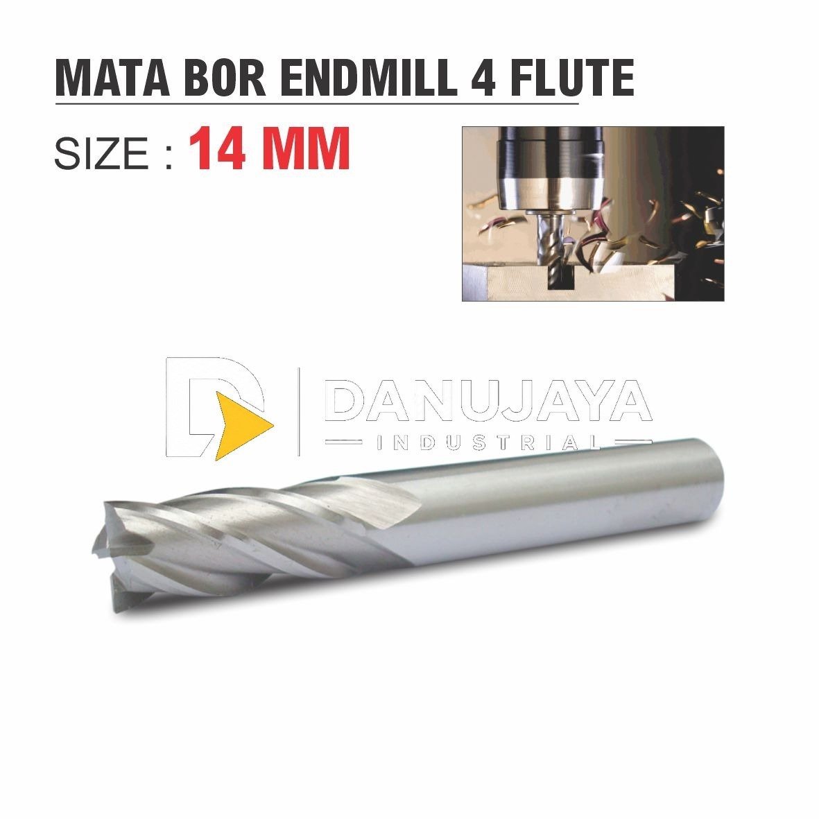 MATA BOR ENDMILL / FRISS / FRAIS UKURAN : 3 - 14 MM MERK ALDO
