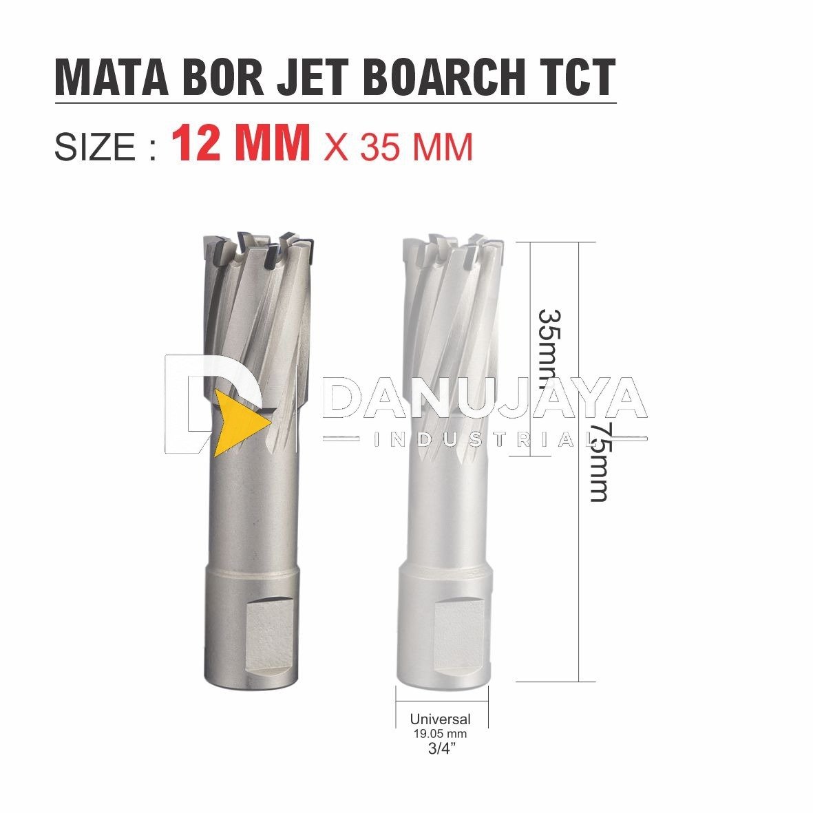 MATA BOR JET BROACH TCT / MATA BOR MAGNET / JET BROACH TCT ANNULAR CUTTER MERK ALDO