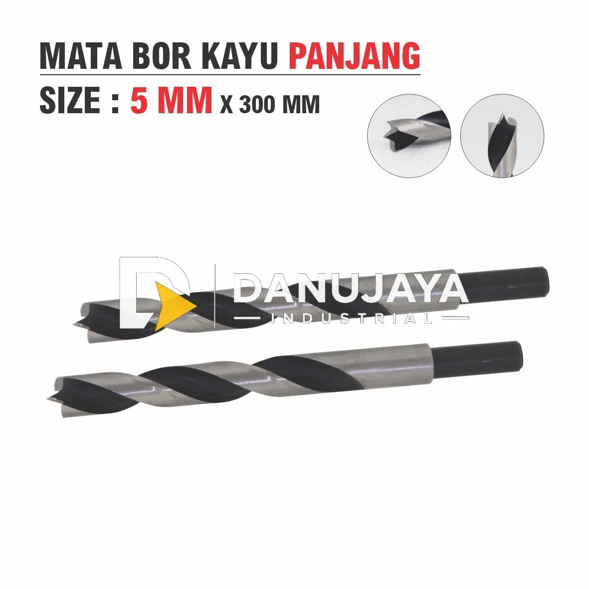 MATA BOR KAYU PANJANG / MATA BOR PELUBANG KAYU / LONG WOOD DRILL BIT MERK ALDO