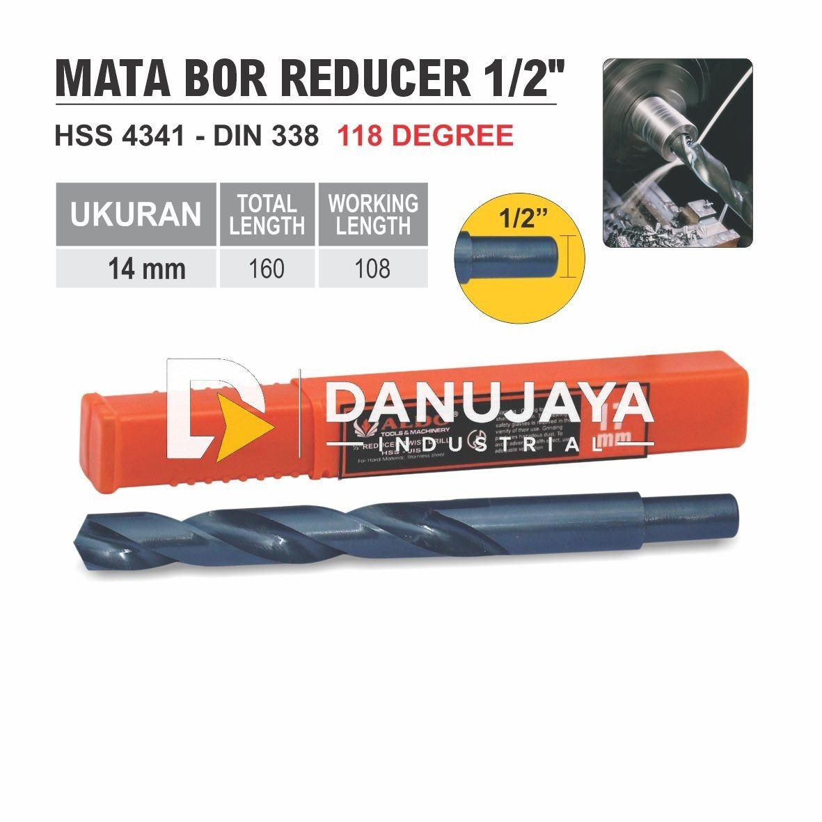 MATA BOR REDUCER / REDUCER TWIS DRILL / MATA BOR HSS BESI MERK ALDO