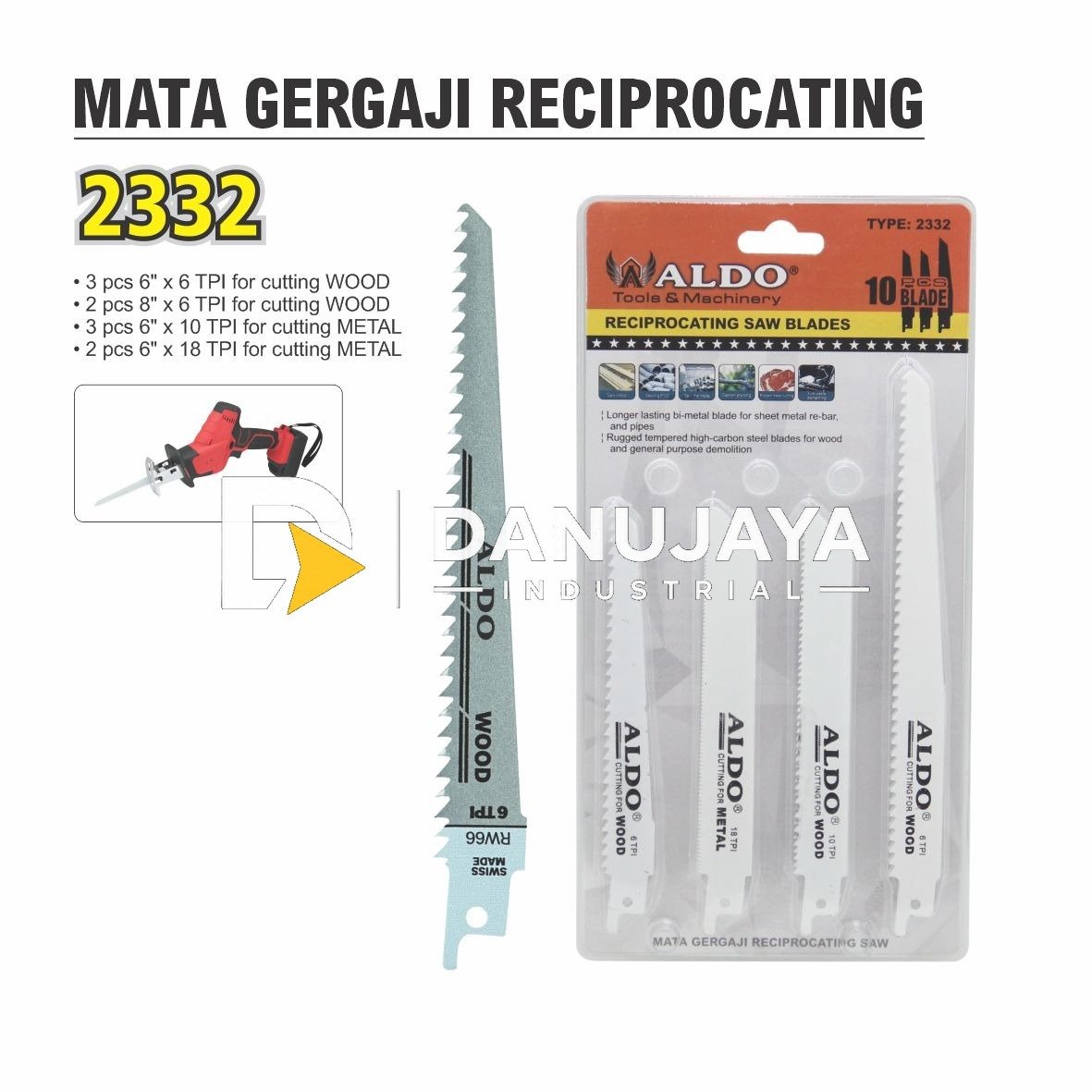 MATA GERGAJI SCROOL SAW / MATA MESIN POTONG SCROOL MERK ALDO