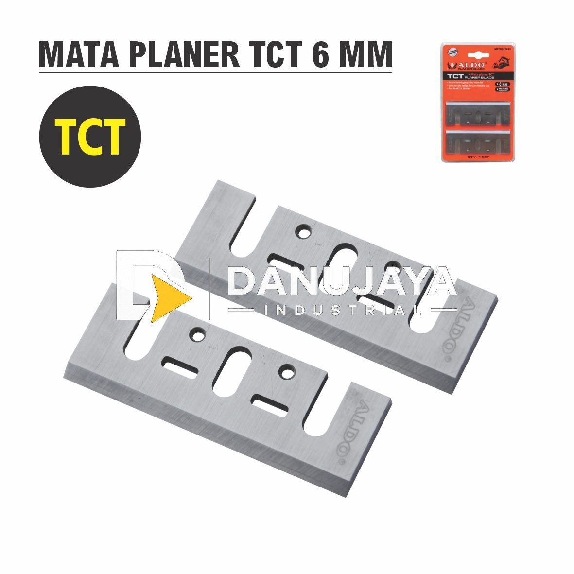 MATA PLANER TCT 6 MM / MATA PISAU KETAM / PLANER BLADE / MATA PISAU SERUT