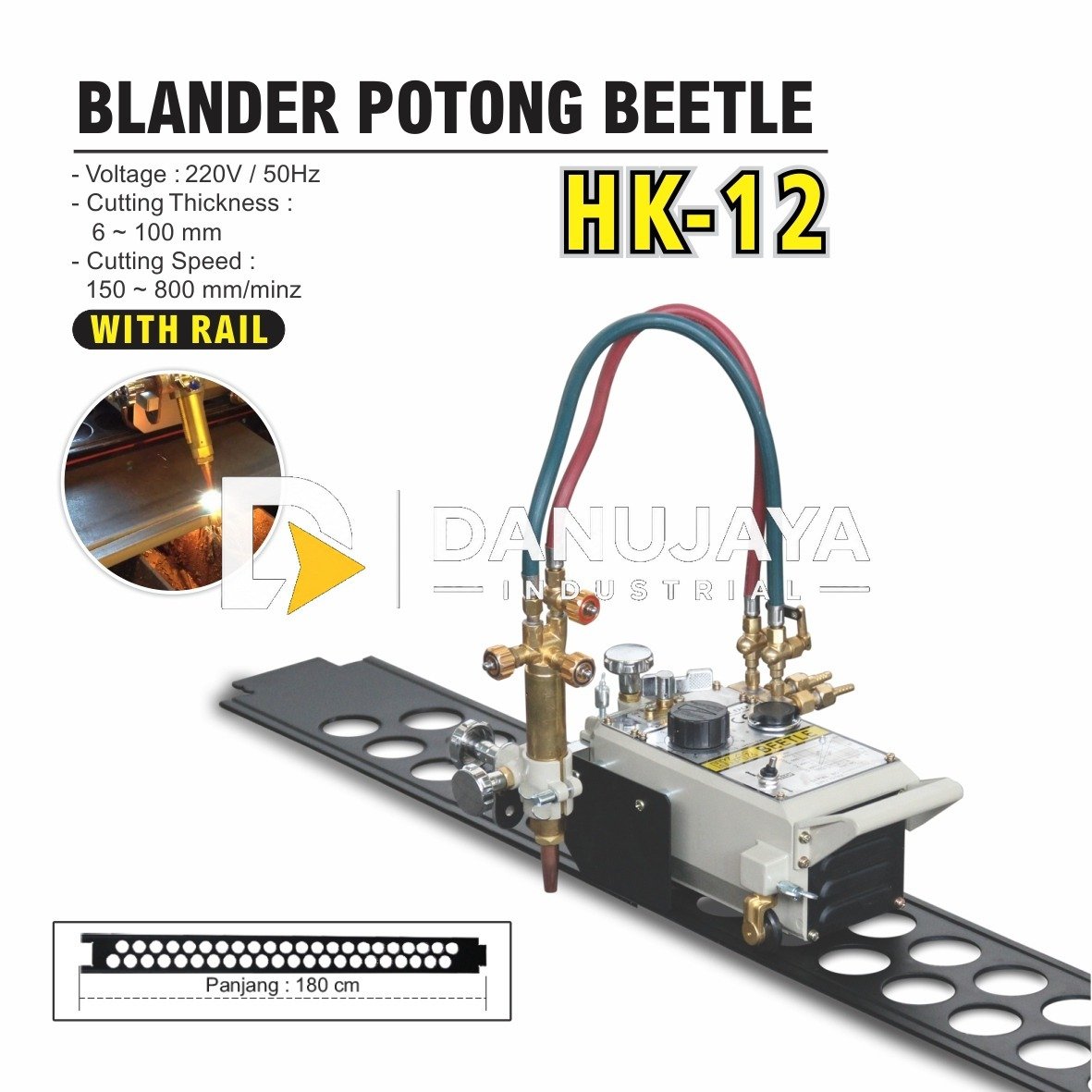 MESIN BLANDER POTONG HK-12 / GAS CUTTING MACHINE MERK ALDO