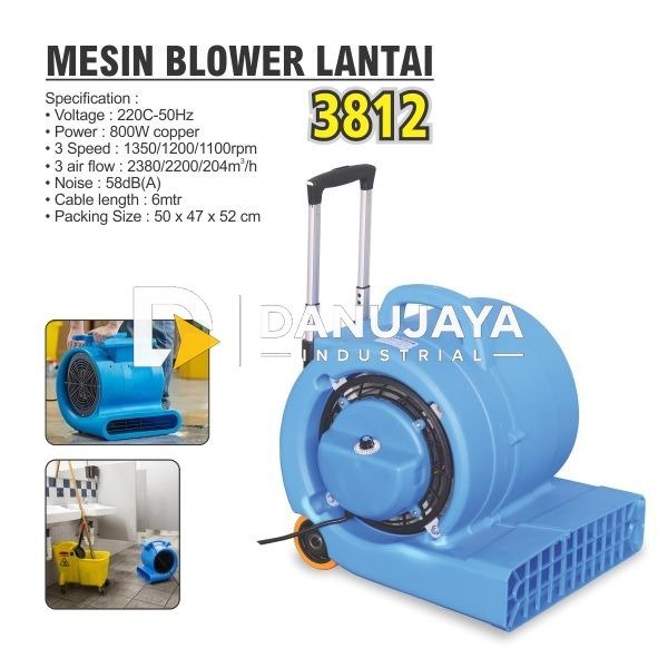 MESIN BLOWER LANTAI 3812 / FLOOR BLOWER MACHINE / MESIN PENGERING LANTAI BASAH / ALAT PENGERING LANTAI DAN KARPET MERK ALDO