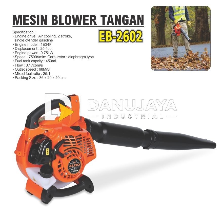 MESIN BLOWER TANGAN EB-2602 / HANDHEALD BLOWER / GASOLINE BLOWER MACHINE / MESIN BLOWER BENSIN MERK ALDO