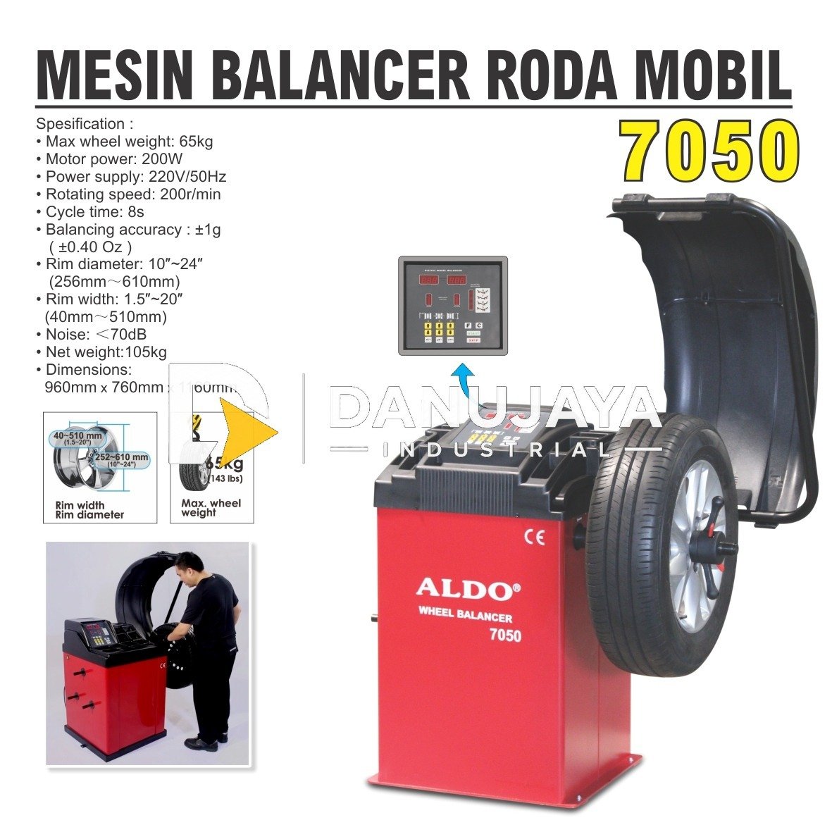MESIN CUCI MOBIL / JET CLEANER / HIGH PRESSURE WASHER APW-1200 ALDO
