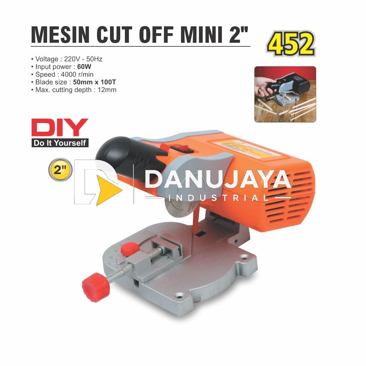 MESIN CUT OFF MINI 2 INCH TYPE 452 ALDO