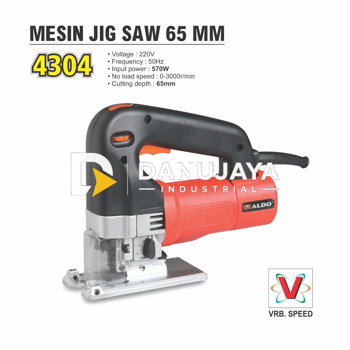 Mesin jig saw 65mm merk ALDO 4304