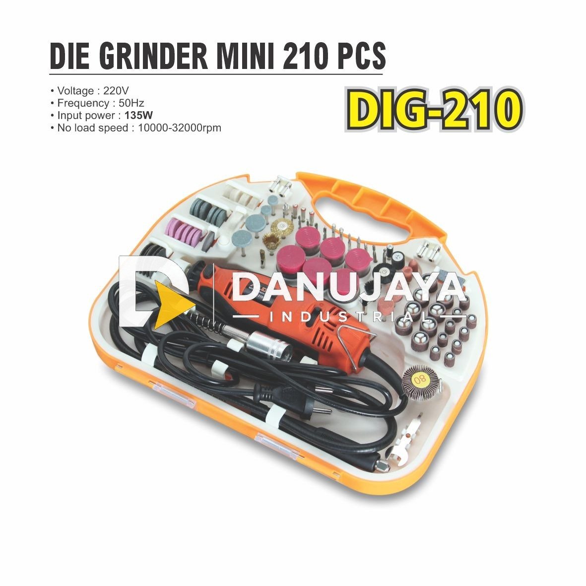 MESIN MINI DIE GRINDER 210 PCS DIG-210 / MESIN DIE GRINDER MINI 210 PCS / DIE GRINDER 210 PCS MERK ALDO