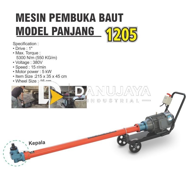 MESIN PEMBUKA BAUT MODEL PANJANG 1205 / U-BLOT LOCKING MACHINE / MESIN PEMBUKA BAUT TRUCK TRUK MERK ALDO