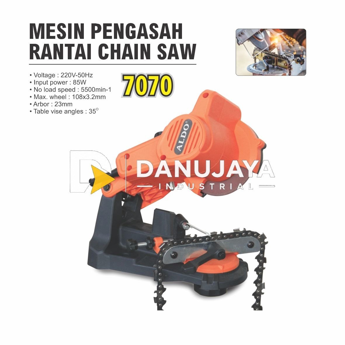 MESIN PEMOTONG ALUMINIUM/MESIN MITRE SAW 7 INCH TYPE 707 WITH SLIDING