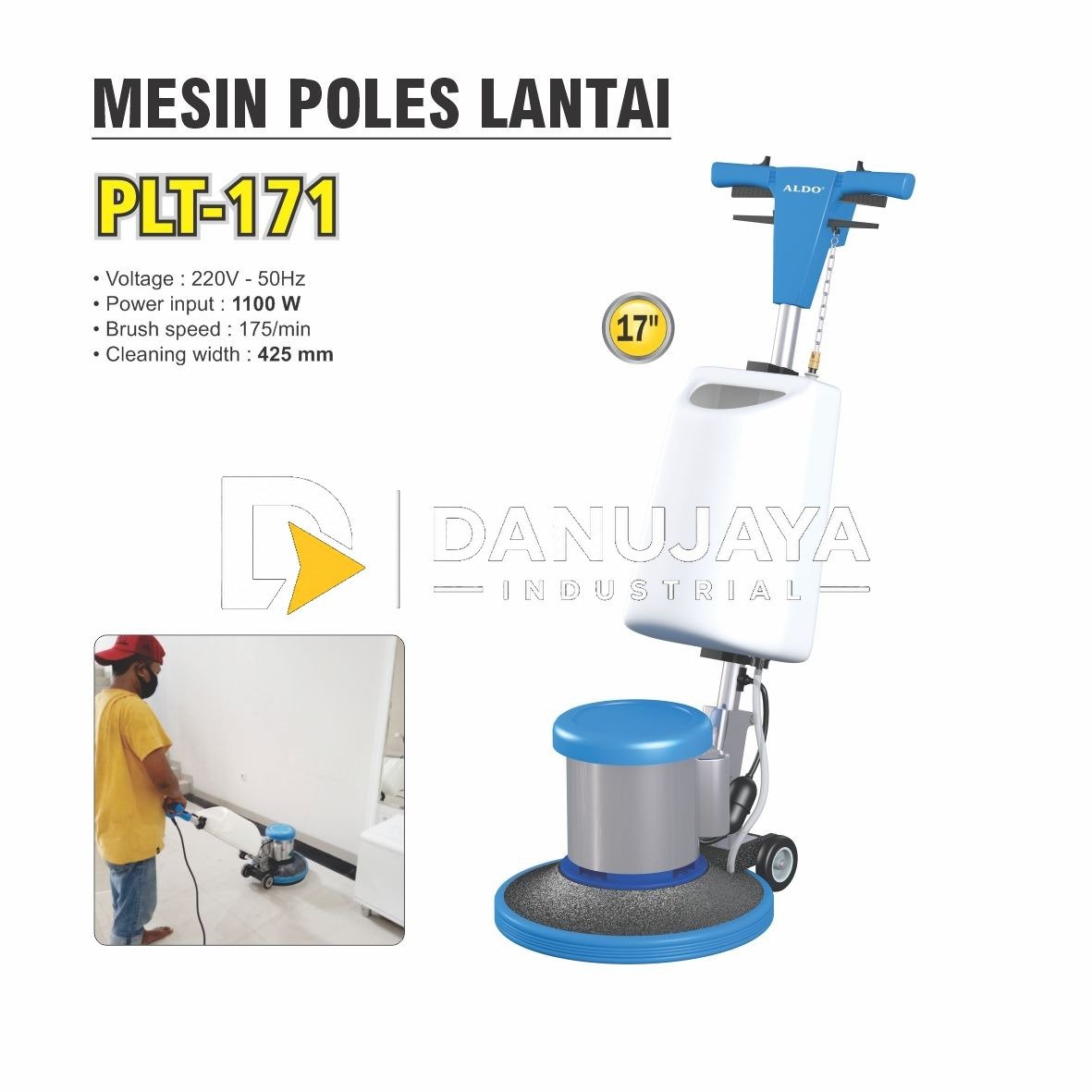 MESIN POLISHER 7" 800 / MESIN POLES MOBIL / ALAT POLES MERK ALDO