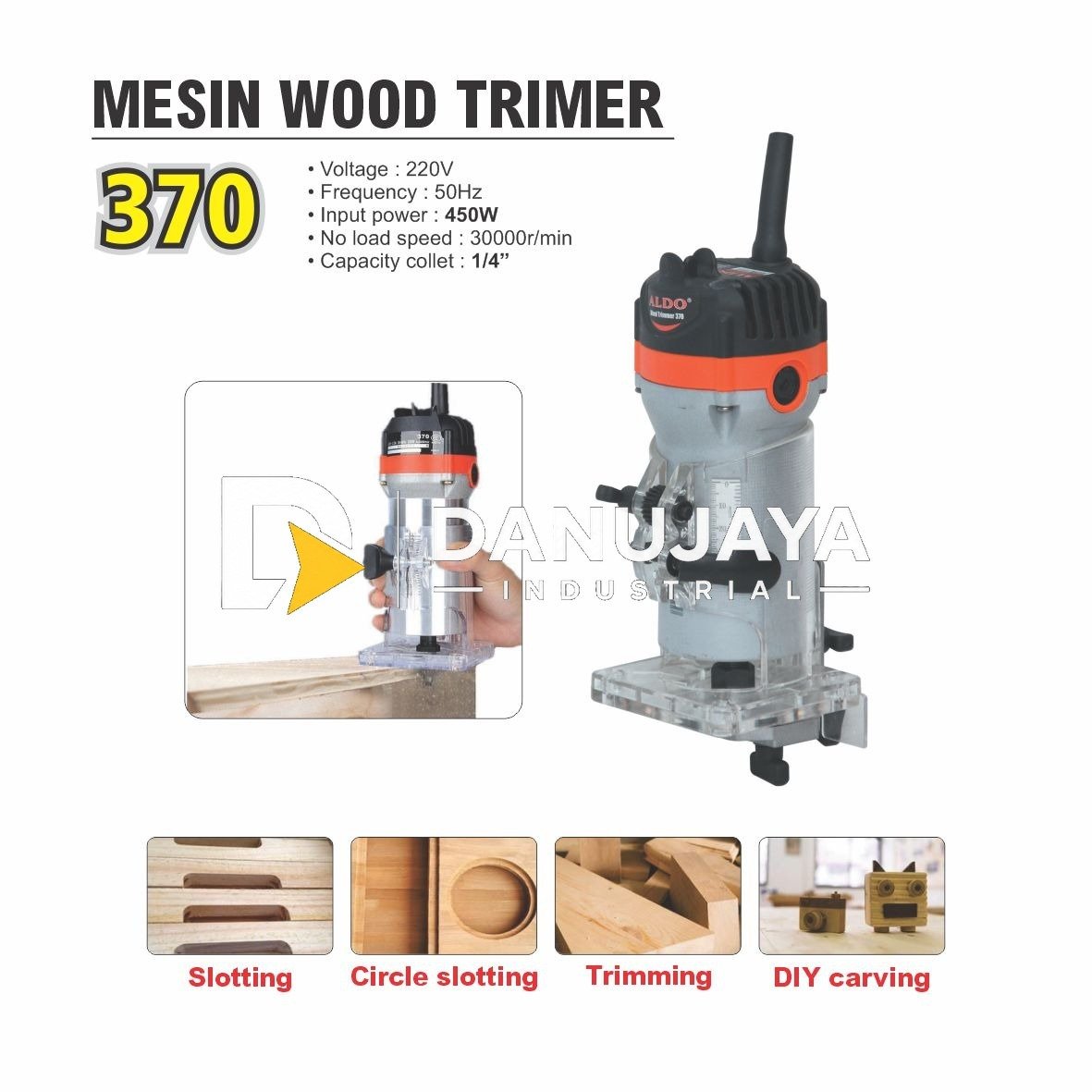 MESIN PROFIL KAYU / MESIN WOOD TRIMER TYPE 370 ALDO