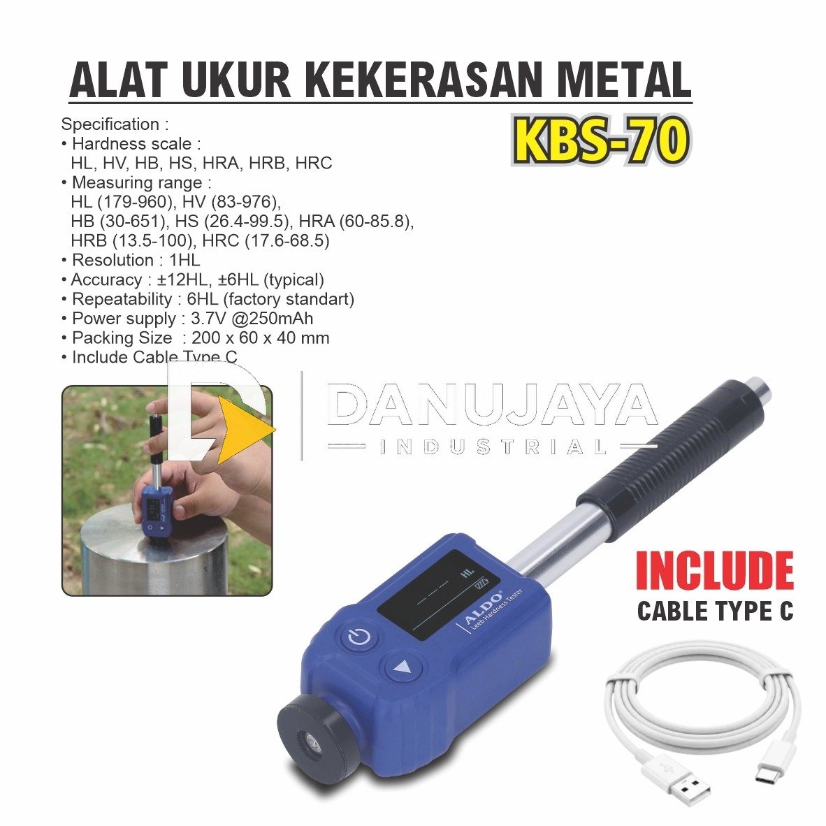 METAL DETEKTOR BADAN TYPE : TS95 / HAND-HELD METAL DETECTOR ALDO